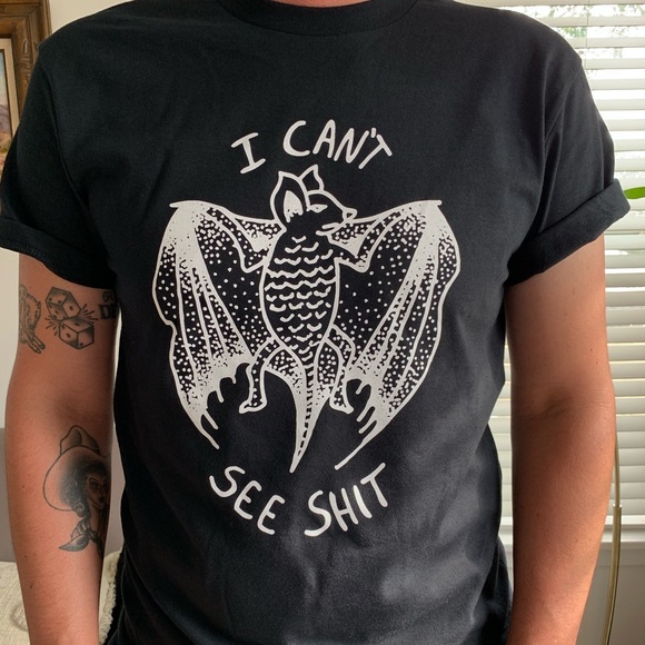 Austin Texas River City Blind Bat Hand drawn OOAK - Picture 3 of 4